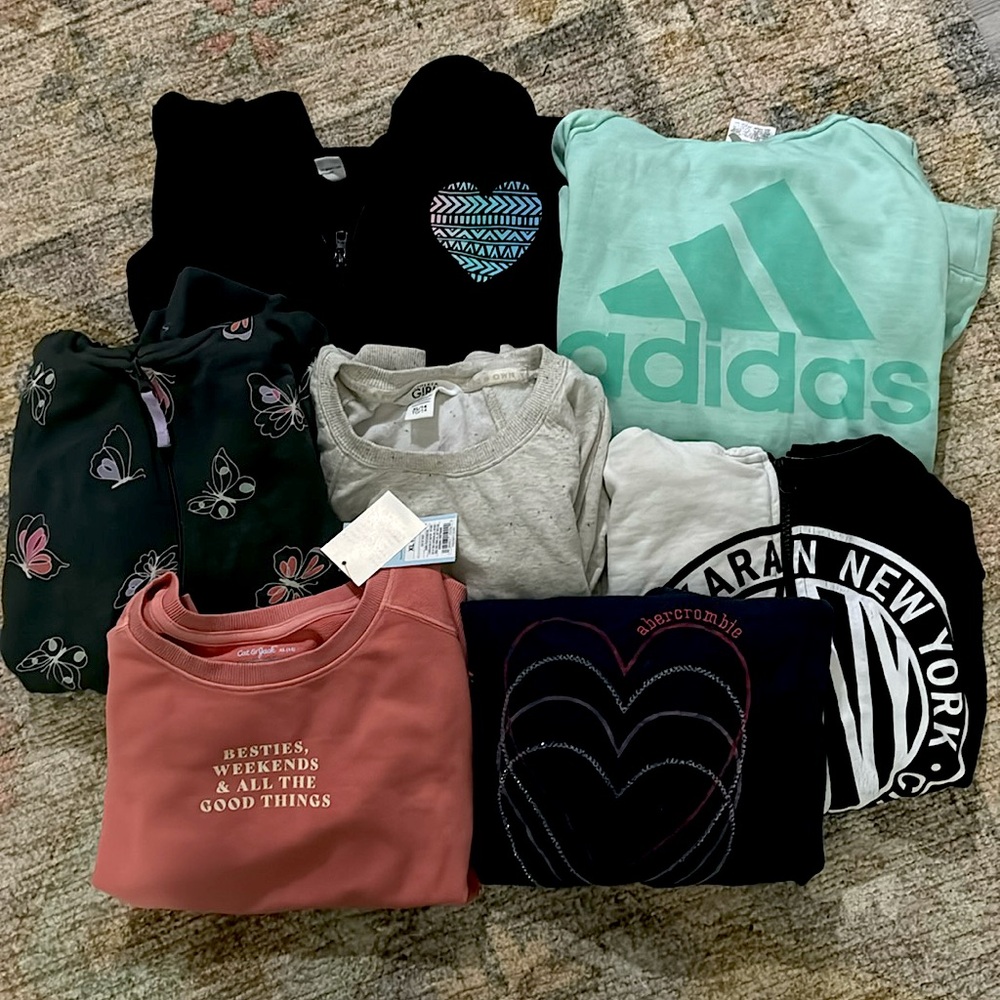 Lot of 7 sweatshirts size 14